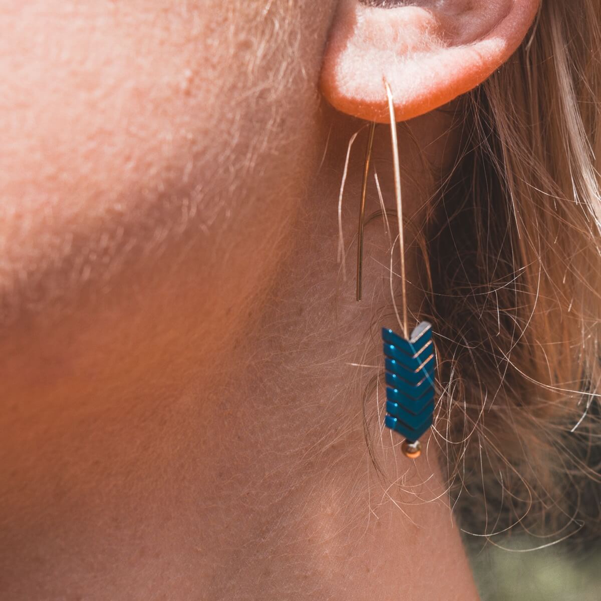 Double Piercing Earring Second Hole Earrings Thread Earrings Pull Through  Earrings - Etsy | Earrings, Etsy earrings, Ear jewelry